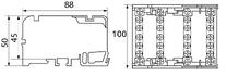 Шина нулевая в корпусе BTF411 4P 125A 4x11 690V ( BTF411 ) 