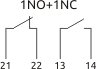 Контакт додатковий (верхній) F/ACt-1-11  до FMP32 NO+NC ( F/ACt111 )