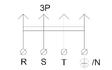 Вилка каучуковая 3Р+РЕ 25А IP44 