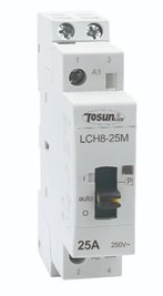 Модульный контактор LCH8-25M 25A 2P 2NO с ручным управлением TOSUNLux