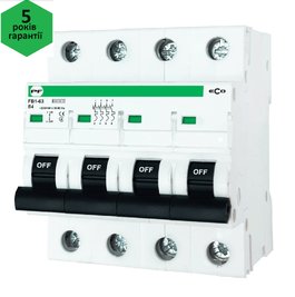 Автоматичний вимикач FB1-125 ECO 4P D 80А ( FB1D4080 )