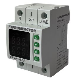 Однофазное реле контроля тока и напряжения FRVA1-63A с функцией пароля PROMFACTOR (FRVA1-63A) 