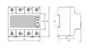Трифазне реле контролю напруги та струму FRVA3-63A PROMFACTOR (FRVA3-63A)