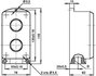 Пост кнопочный ПКЕ 222/2 IP40 (ПКУ 36 2 кн.)