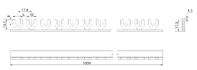 Гребенчатая шина соединительная FRF 16мм2 1Р 54  тип FORK ( FRF160154 )