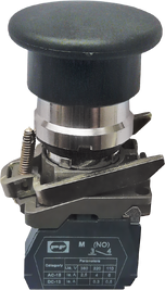 Вимикач кнопковий металевий FP4-BC21 1NO чорний (FP4-BC21)