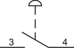 Вимикач кнопковий металевий FP4-BC21 1NO чорний (FP4-BC21)