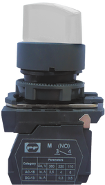 Вимикач кнопковий пластиковий FP5-AK2165230 1NO білий