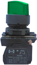 Вимикач кнопковий пластиковий FP5-AK2365230 1NO зелений ( FP5-AK2365230 )