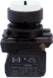 Вимикач кнопковий пластиковий FP5-AL3341 1NO білий