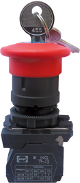 Вимикач кнопковий пластиковий FP5-AS142 1NC червоний