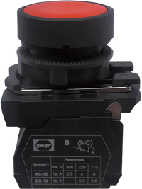 Вимикач кнопковий пластиковий FP5-AA42 1NC (червоний)